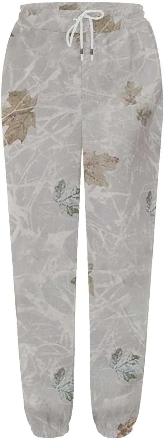 Womens Camo Sweatpants Wide Leg High Waisted Pants Casual Baggy Workout Joggers Camouflage Sweat Pants Trousers