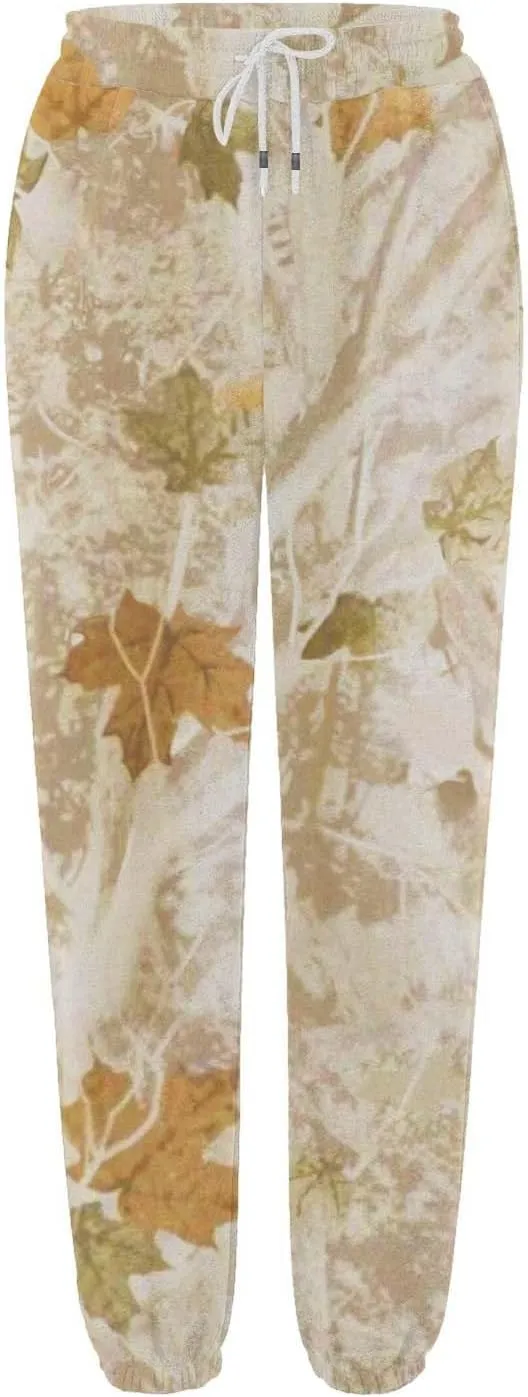 Womens Camo Sweatpants Wide Leg High Waisted Pants Casual Baggy Workout Joggers Camouflage Sweat Pants Trousers
