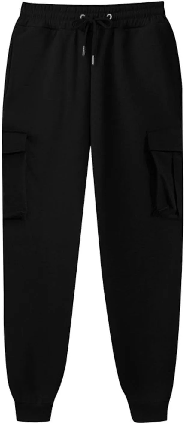 Womens Cargo Sweatpants Casual Loose Fit Workout Joggers Trendy Baggy Sweat Pants Fall Fashion Pants with Pockets