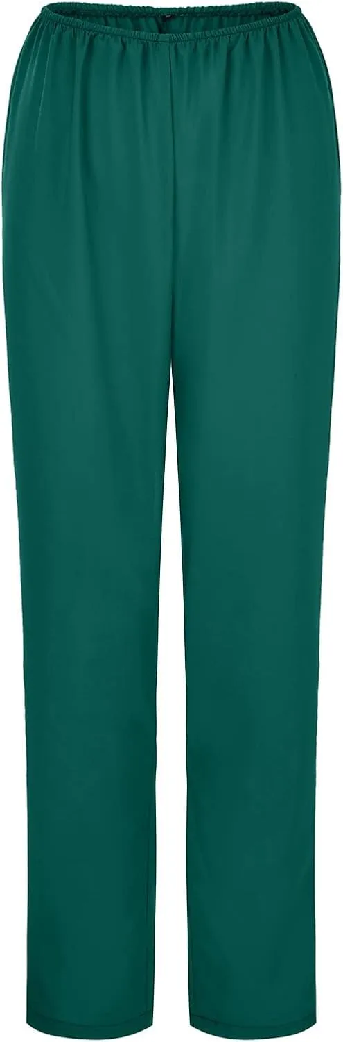 Womens Casual Wide Leg Elastic Waist Lightweight Nursed Long Pants Fitting Fit Long Women Casual Pants Plus Size Long