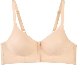 Women's Comfortable No Underwire Bras Soft Adjustable Push Up Bralettes Ladies Breathable Supportive Liftup Bra