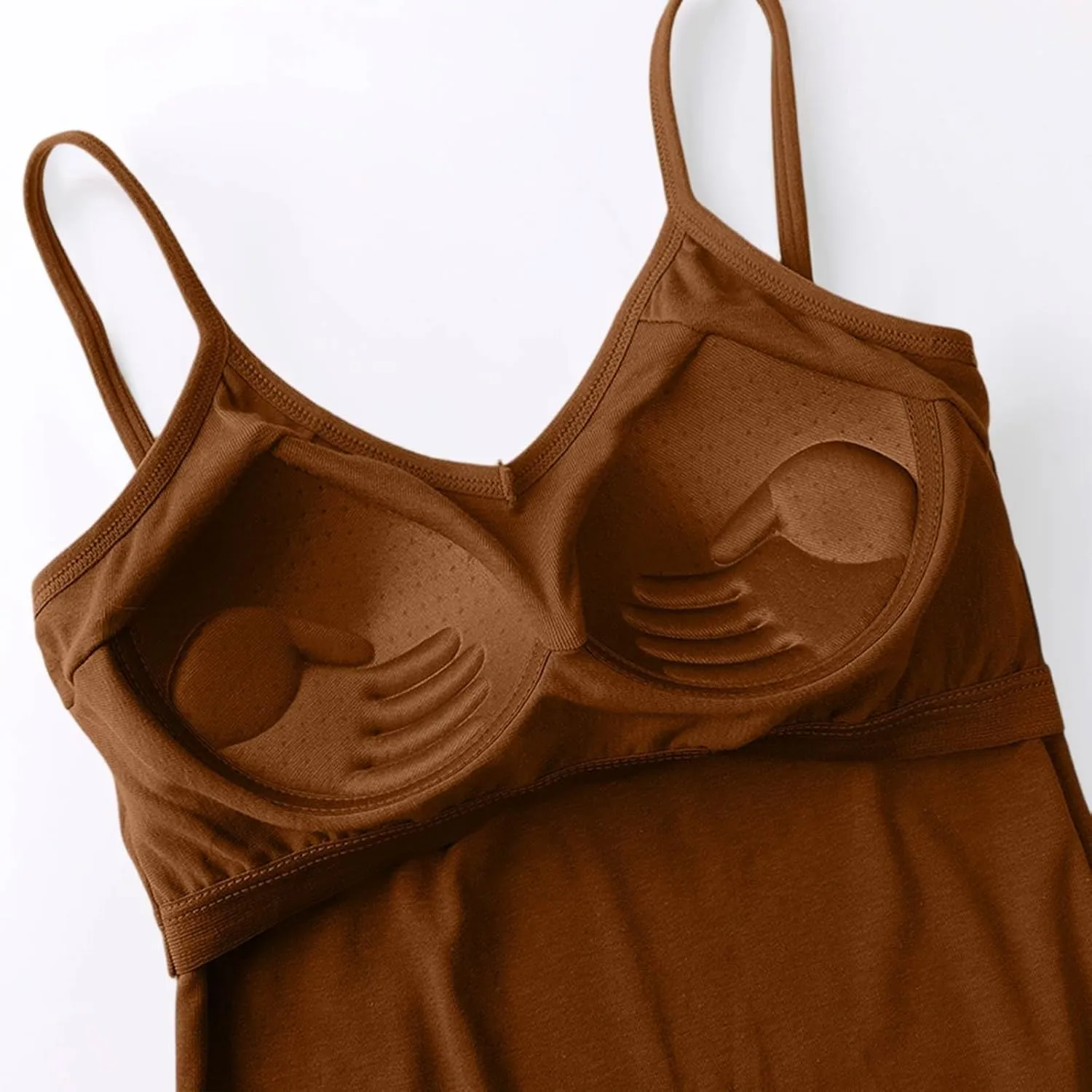 Womens Modal Built-in Bra Summer 2025 Basic Padded Yoga Shirt Shelf Bras Workout Camisole Casual Modal Undershirt