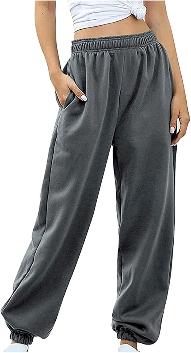 Women's Summmer Joggers Lightweight Athletic Sweatpants Loose Workout Hiking Pant Lounge Casual Travel Pant Jogger