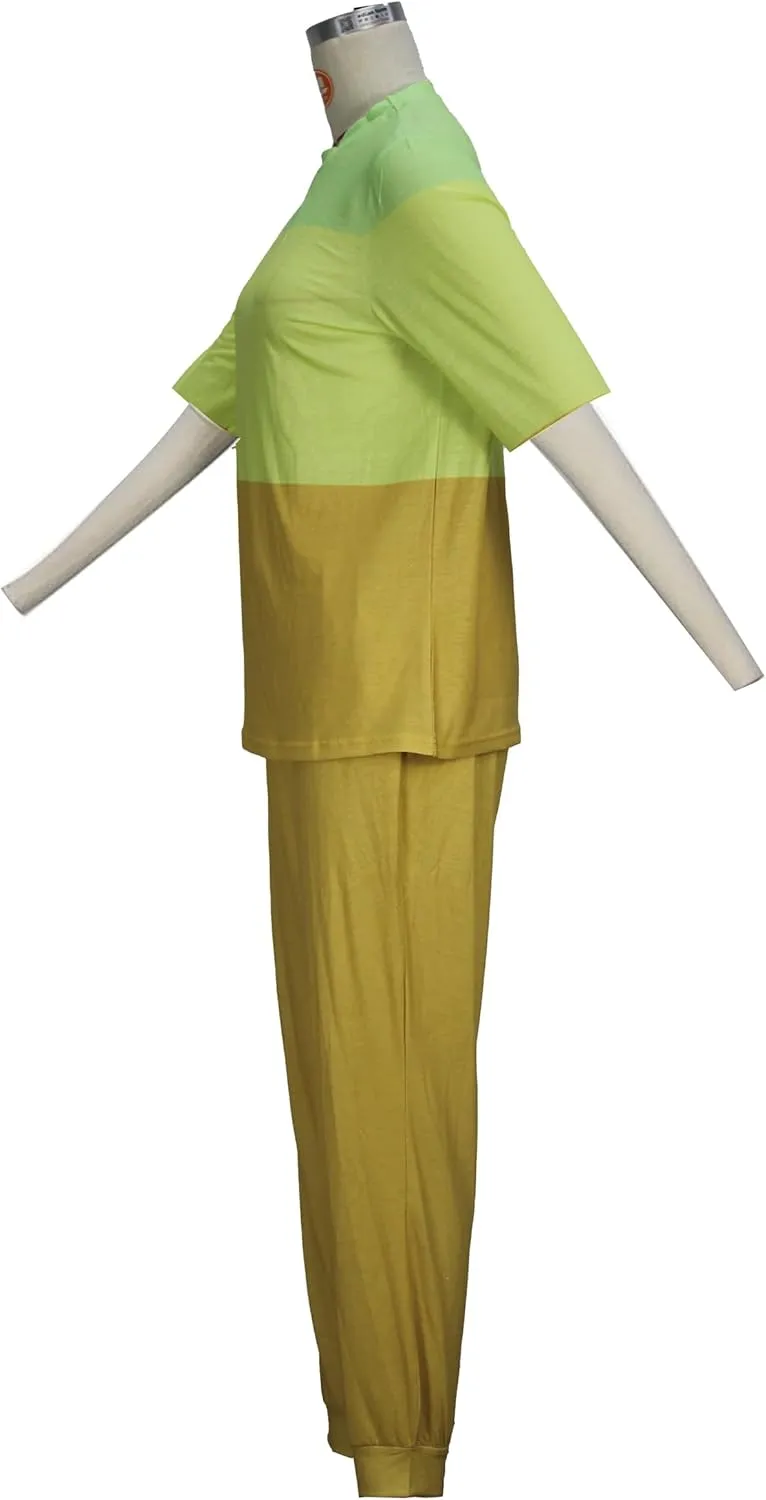 Women's Sweatsuit Set Casual 2 Piece Outfit Color Block Pajamas Set Sleeve Top Sweatpant Set Jogger Tracksuits