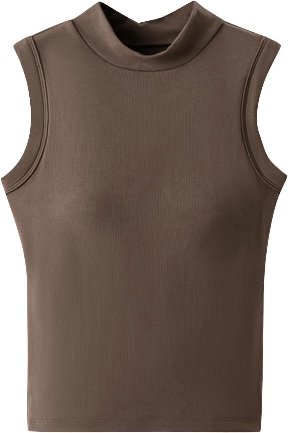 Womens Tank Tops with Built in Bra Slim Fit Mock Neck Shelf Bras Yoga Shirts Summer V Neck Basic Padded Undershirt