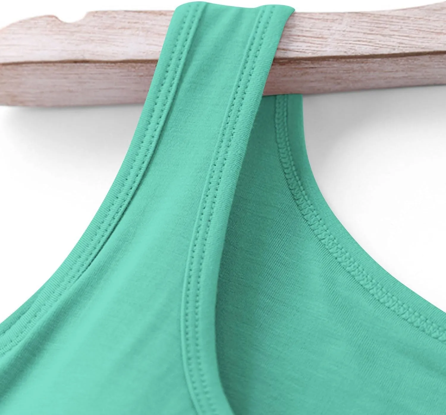 Womens Tank Tops with Built in Bra Summer Casual Basic Modal Padded Yoga Shirts Loose Stretch Workout Camisoles Tees