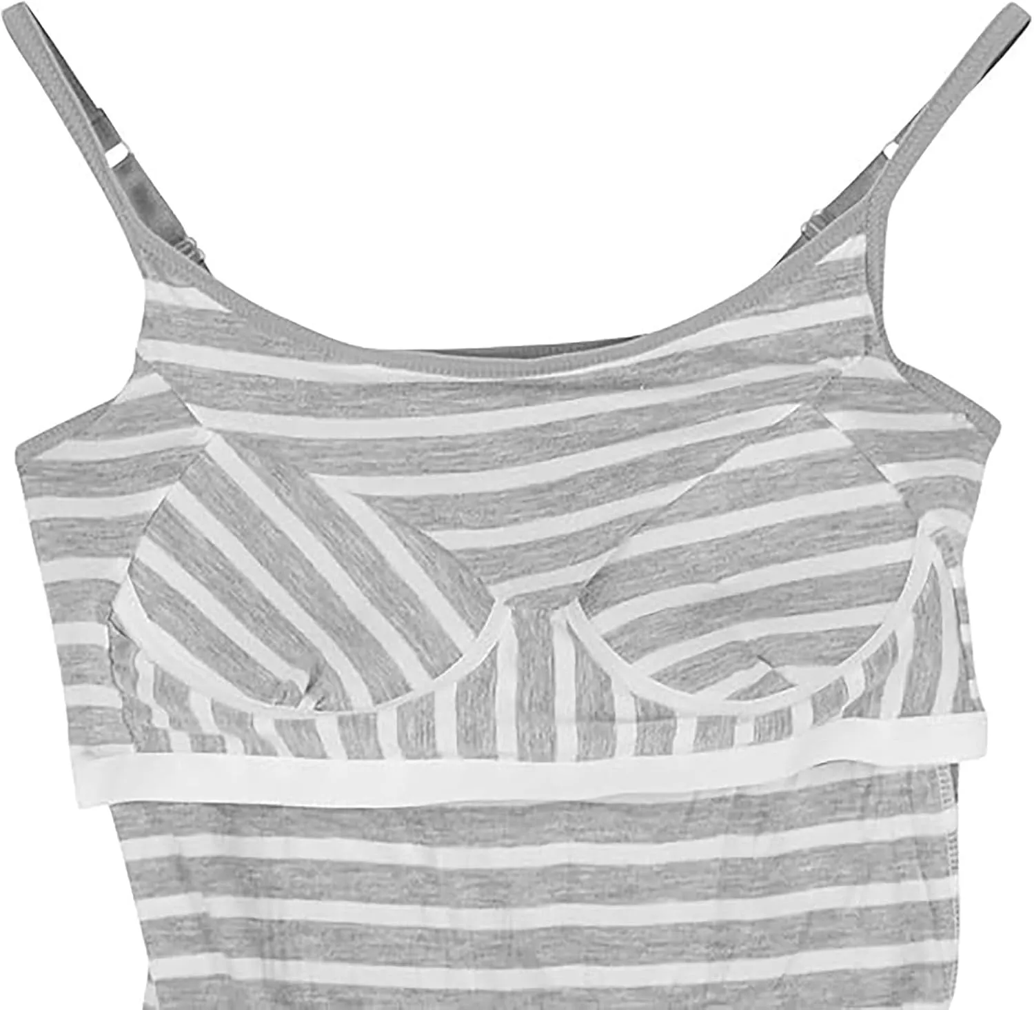 Womens Tank Tops With Built In Bras 2025 Summer Casual Crew Neck Sleeveless Camisole Plus Size Padded Workout