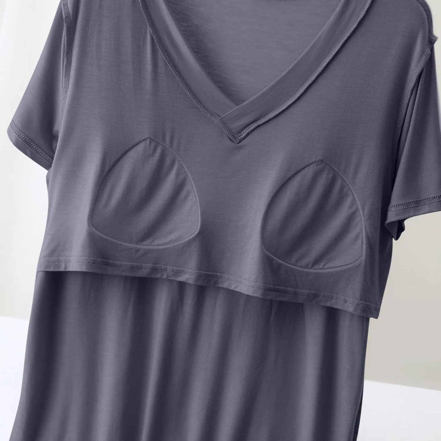Womens Tops with Built in Bras Padded Basic Solid Summer Casual Tops Yoga Athletic Stretch Sportwear Clothes