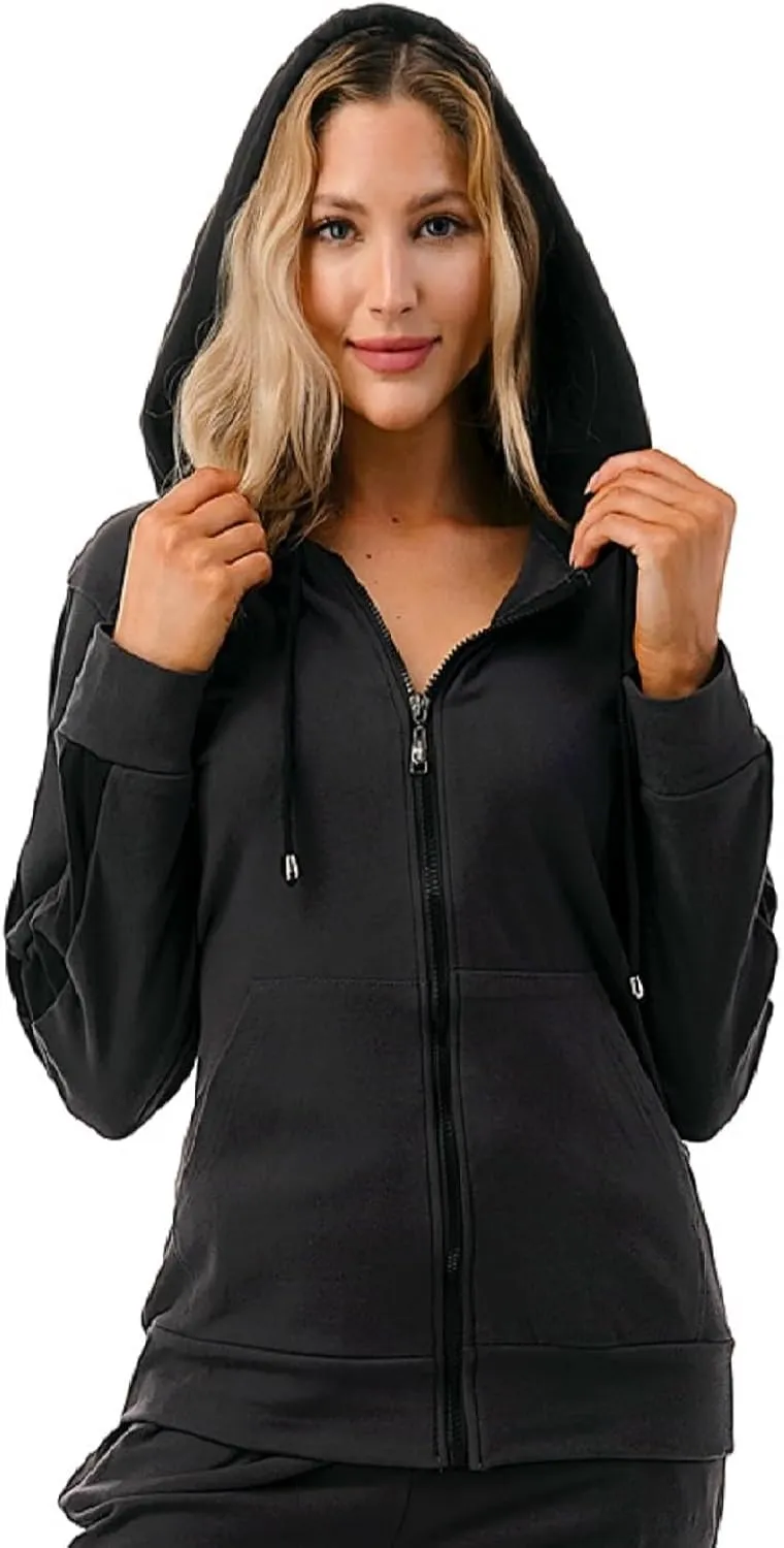 Women's Tracksuit Set 2 Piece Warm Fleece Lined Track Suits Outfits - Full Zip Hoodie Jogger Sweat Suits