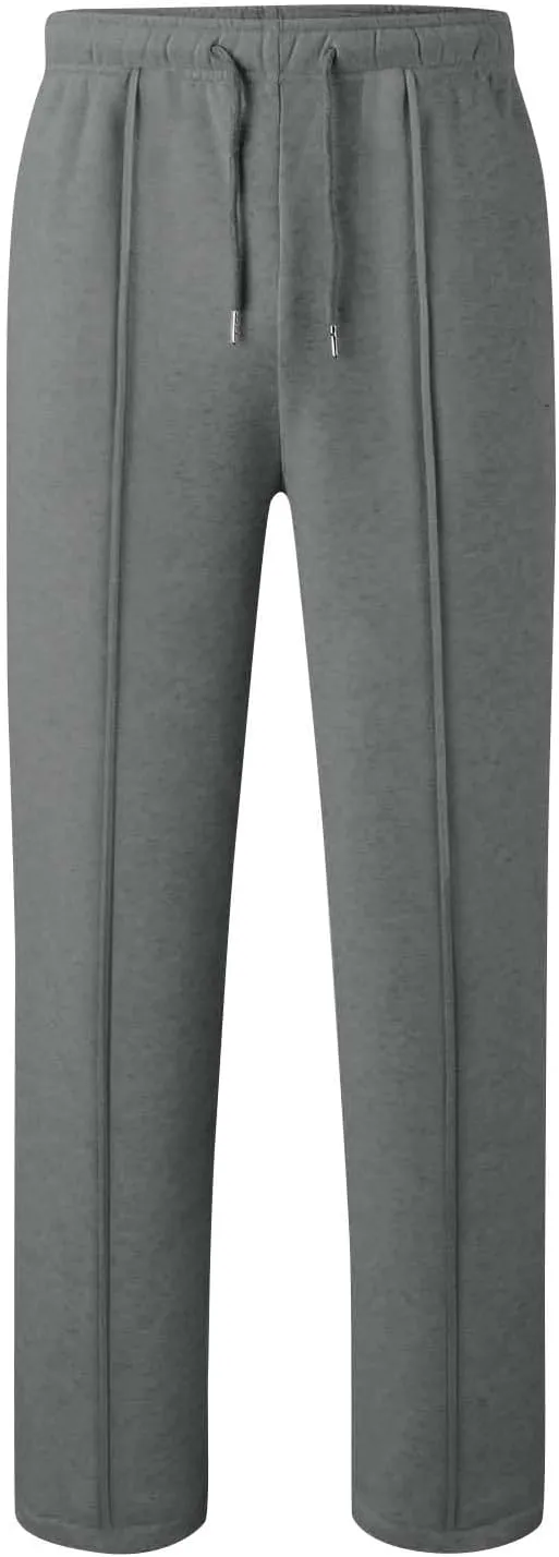 Womens Wide Leg Sweatpants Baggy High Waisted Fleece Joggers with Pockets Comfy Lightweight Drawstring Lounge Pants