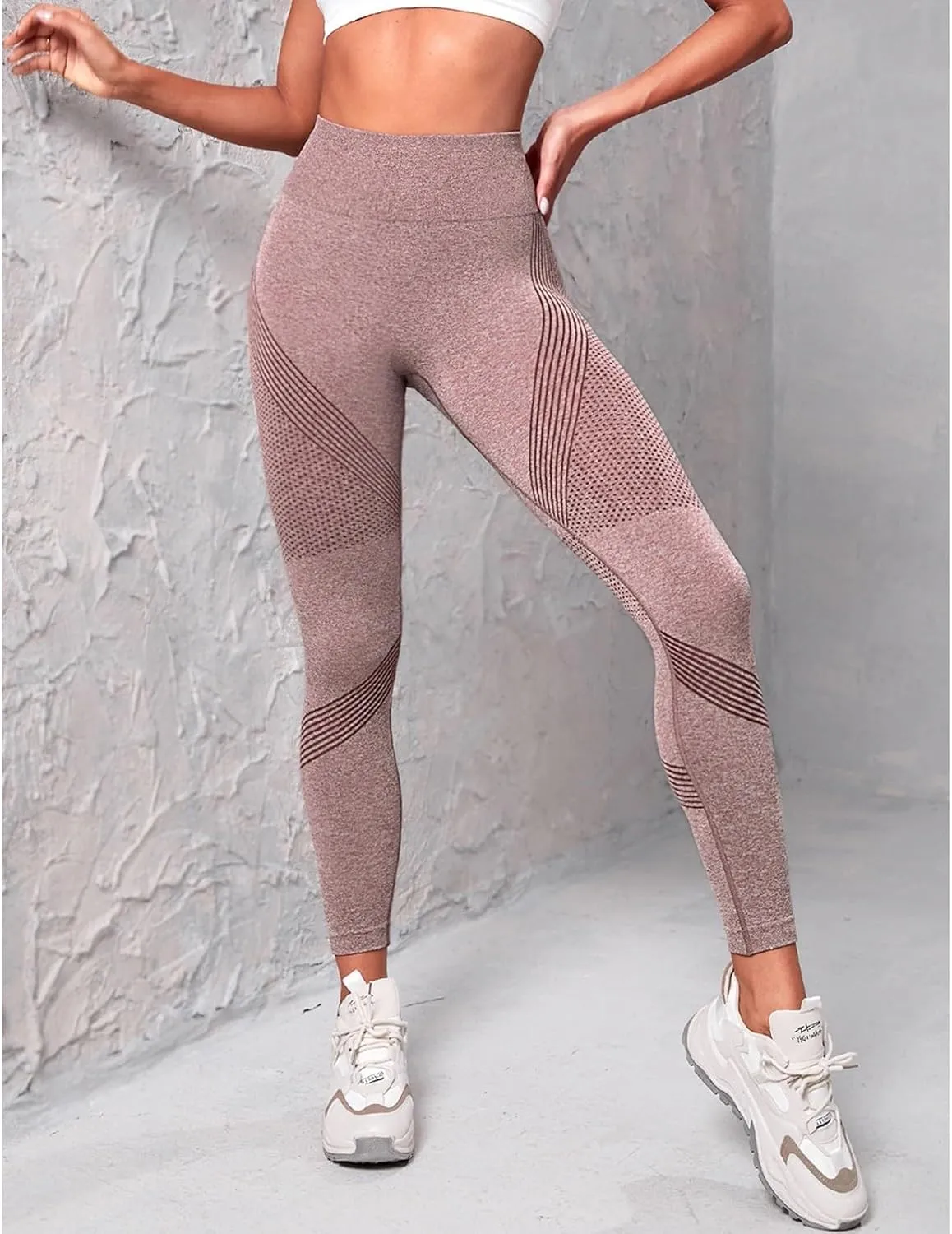 Workout Leggings for Women High Waisted Tummy Control Butt Lifting Compression Gym Leggings Comfy Stretch Yoga Pants