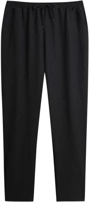 Xiaojmake Men's Pajama Pants Cotton Lightweight Home Pj Bottoms Comfy Lounge Pants with Pockets Sleepwear Wide Leg Trousers