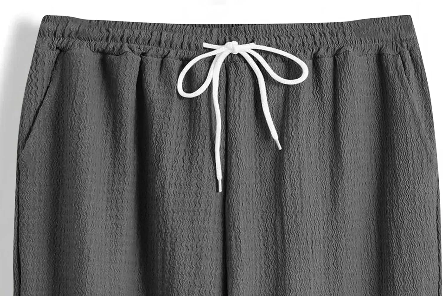 Xiaojmake Men's Pajama Pants Cotton Lightweight Home Pj Bottoms Comfy Lounge Pants with Pockets Sleepwear Wide Leg Trousers
