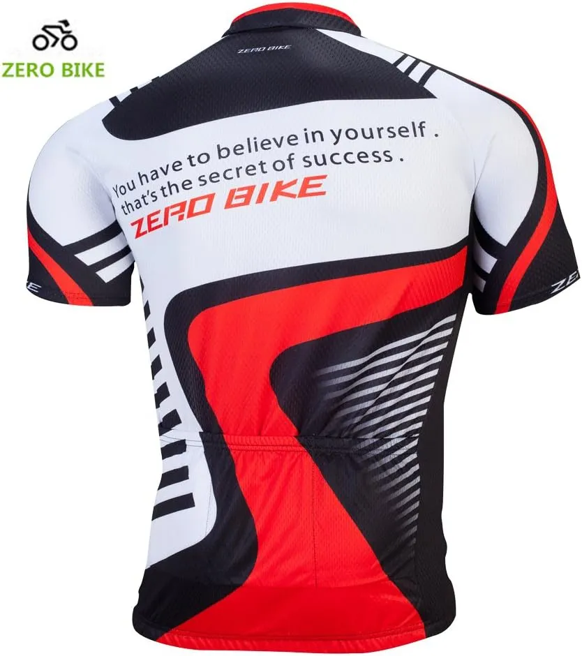 ZEROBIKE® Men's Short Sleeve Breathable Cycling Jersey Bike Clothes Sportswear Polyester Fabric