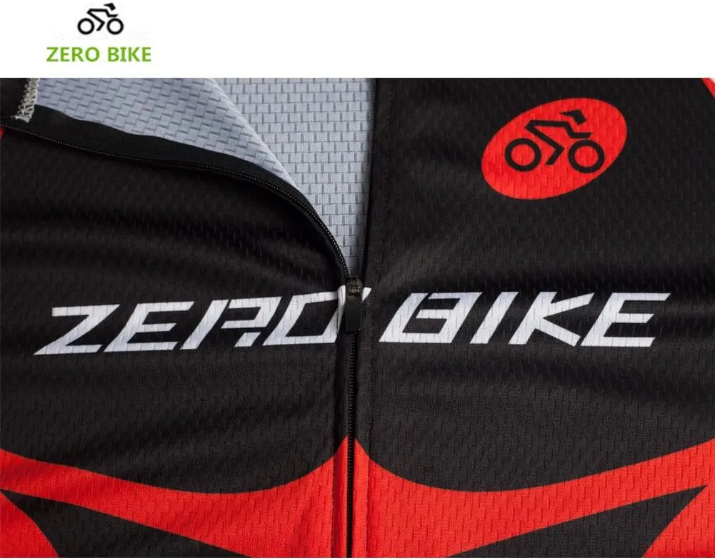ZEROBIKE® Men's Short Sleeve Breathable Cycling Jersey Bike Clothes Sportswear Polyester Fabric