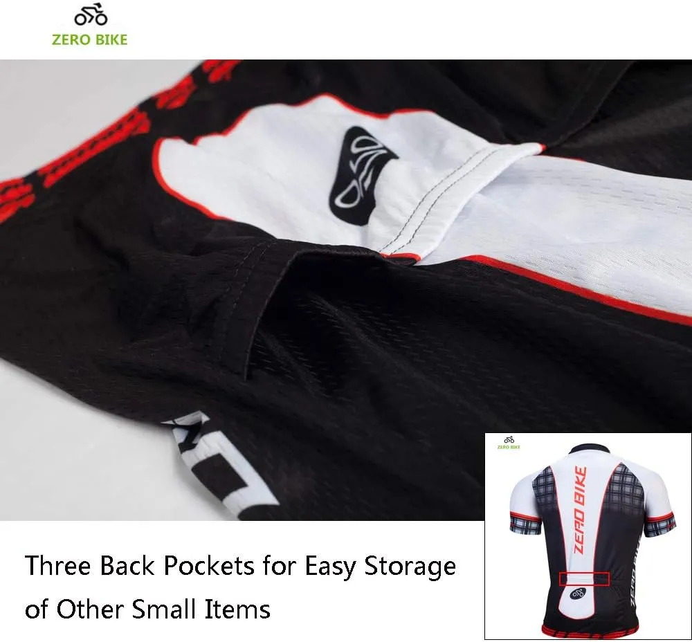 ZEROBIKE® Men's Short Sleeve Breathable Cycling Jersey Bike Clothes Sportswear Polyester Fabric