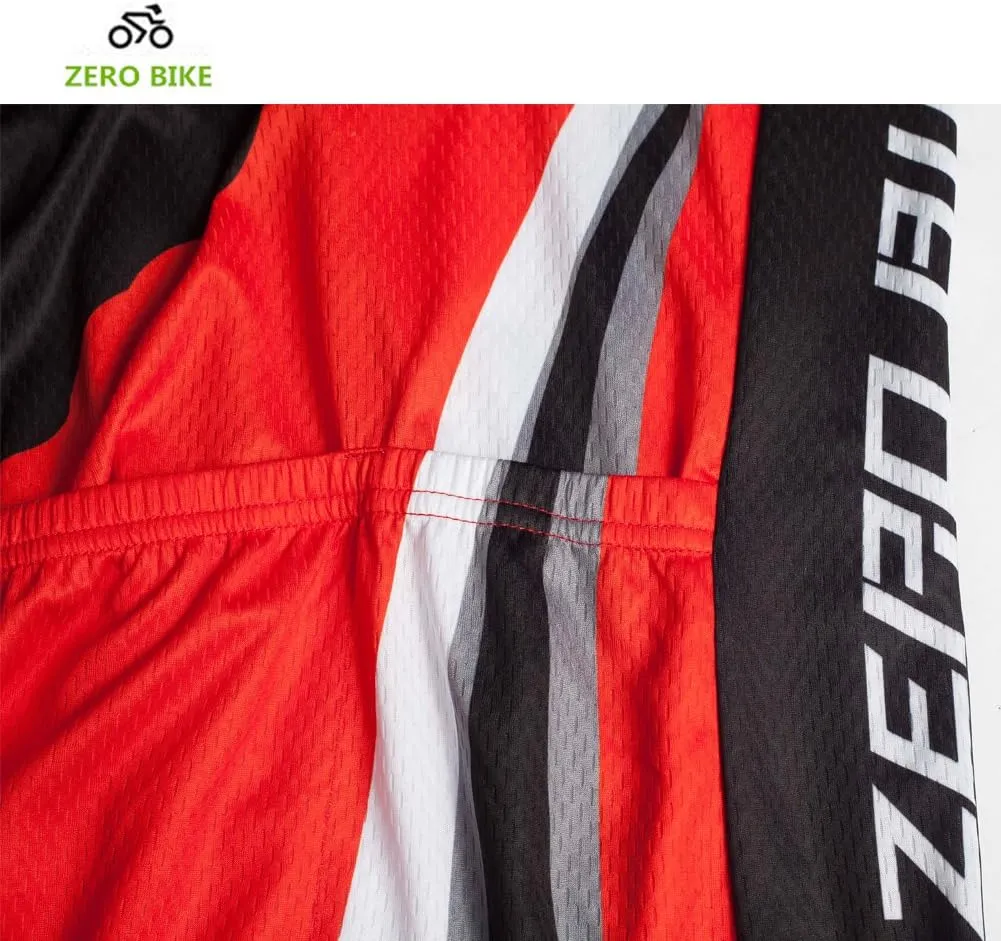 ZEROBIKE® Men's Short Sleeve Breathable Cycling Jersey Bike Clothes Sportswear Polyester Fabric