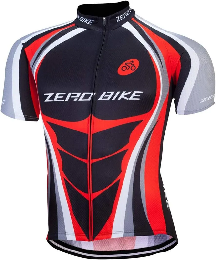 ZEROBIKE® Men's Short Sleeve Breathable Cycling Jersey Bike Clothes Sportswear Polyester Fabric