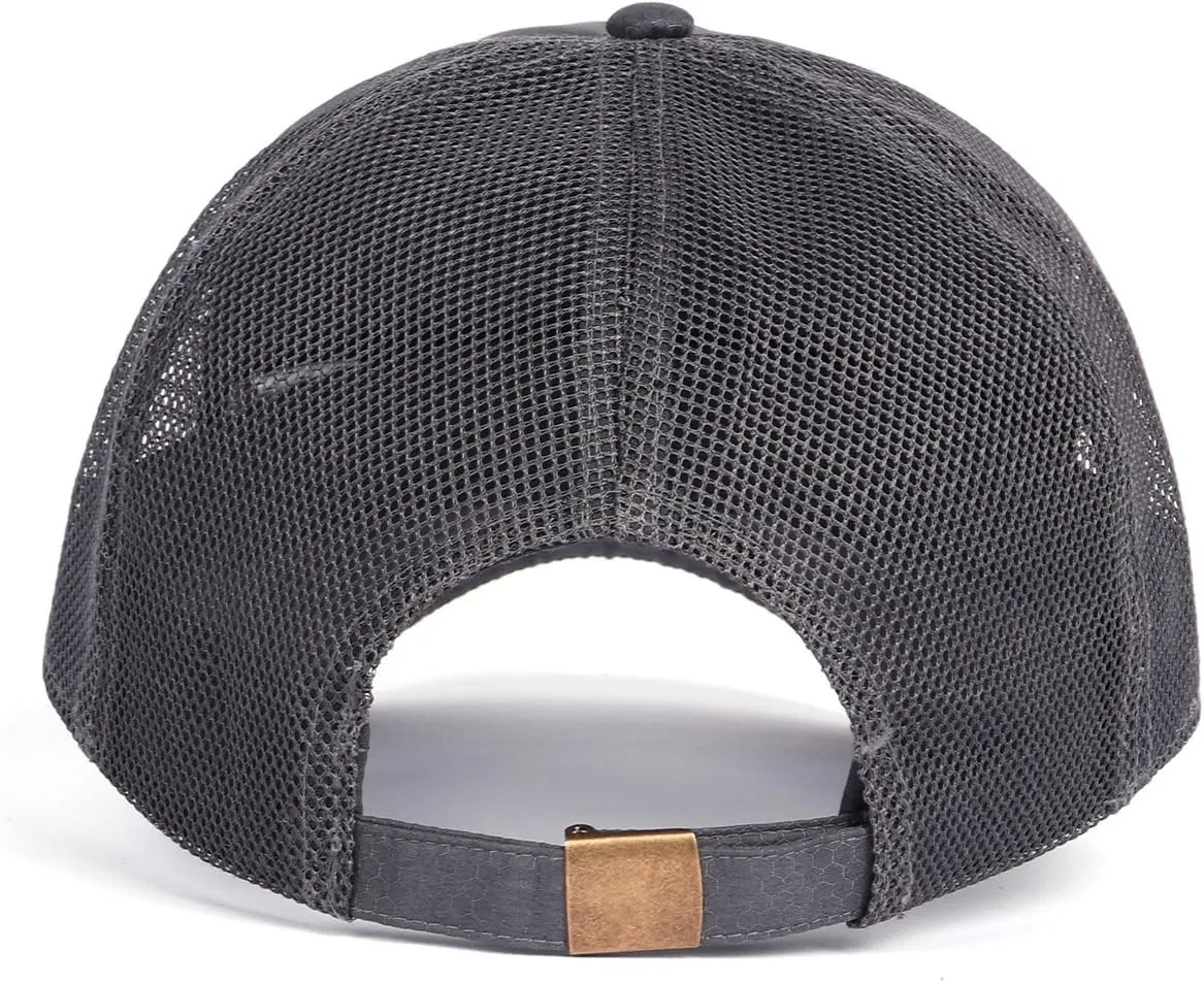 Zylioo XXL Oversize Trucker Caps,Adjustable Running Hats for Big Heads,Large Lightweight Mesh Back Baseball Cap